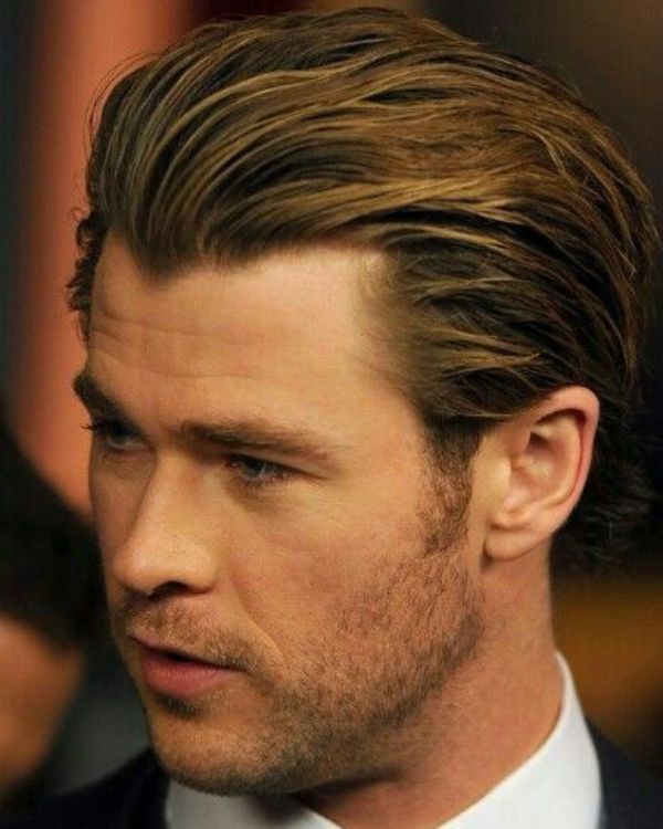 slick back haircut