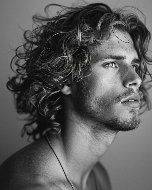 Long, Curly Hair