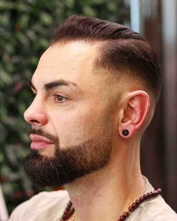 Wet, Sleek Comb Over