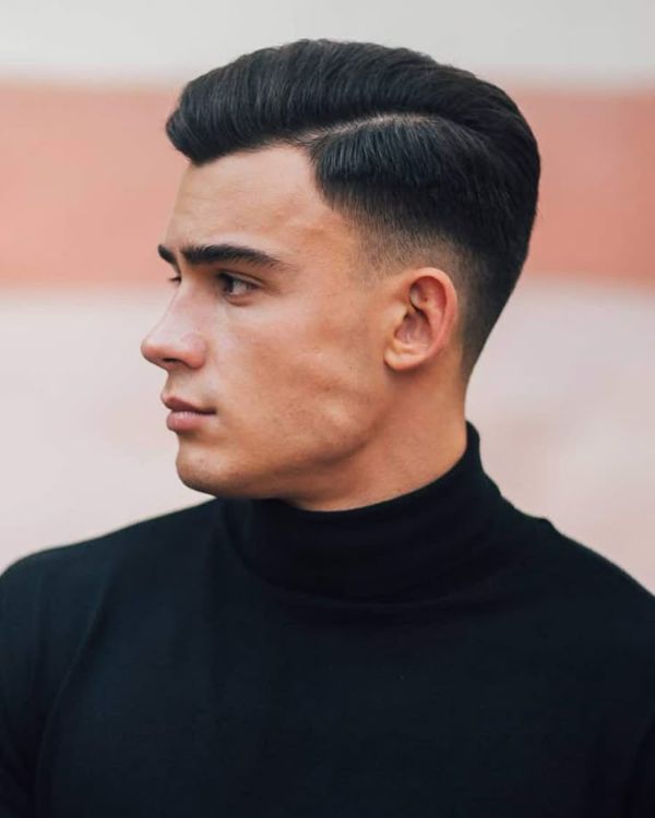 Side Part with Taper Fade